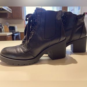 Laceup Black Boots